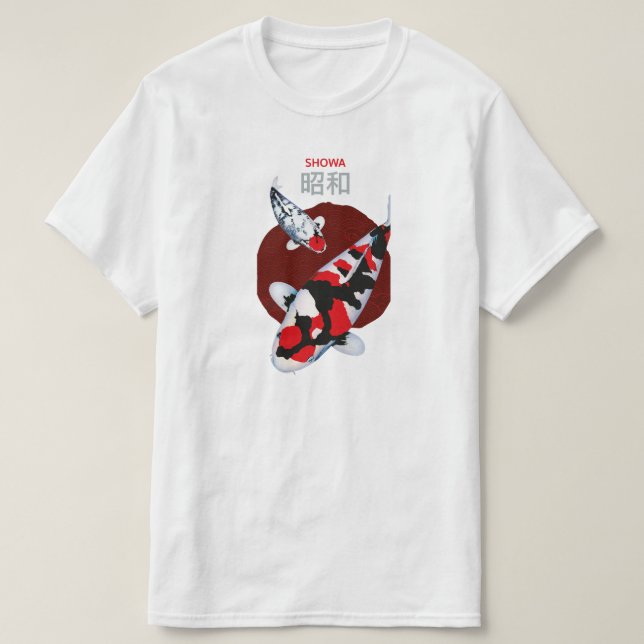 Beauté Showa Koi Fish T-Shirt - Élégant (Design devant)