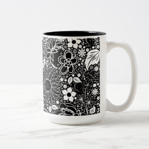 Beautés botaniques Mug noir et blanc