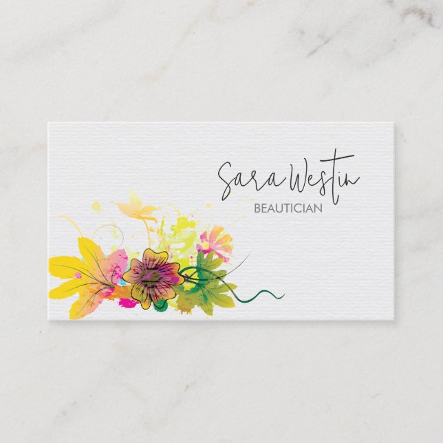 Beautician Beauty Consultant Visitenkarte (Vorderseite)