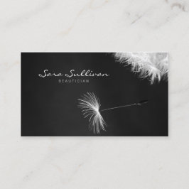 Beautician Business Card Dandelion Closeup Visitenkarte