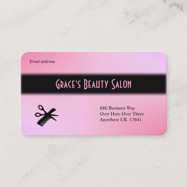 Beautician Business Card Visitenkarte (Vorderseite)