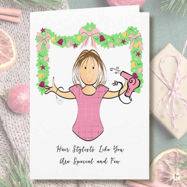 Beautician Cartoon Funny Thank You from Customer Karte (Von Creator hochgeladen)