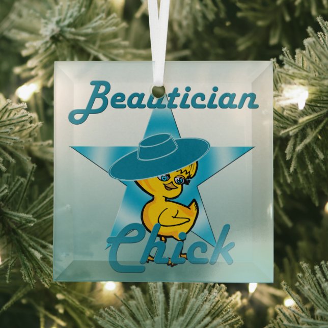 Beautician Chick #7 Ornament Aus Glas (Insitu)