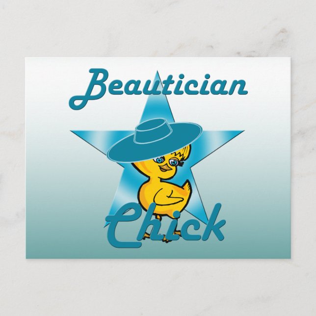 Beautician Chick #7 Postkarte (Vorderseite)