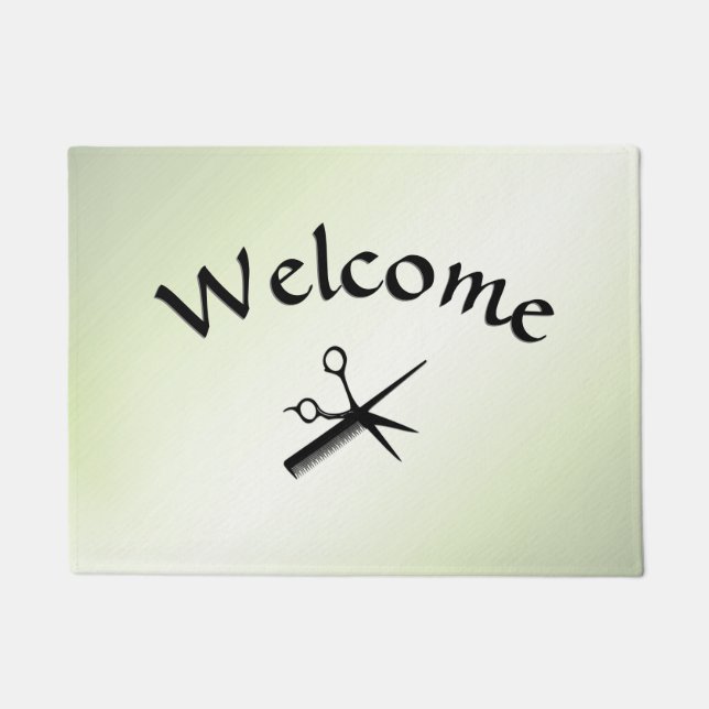 Beautician Design Apple Green Fußmatte (Vorderseite)