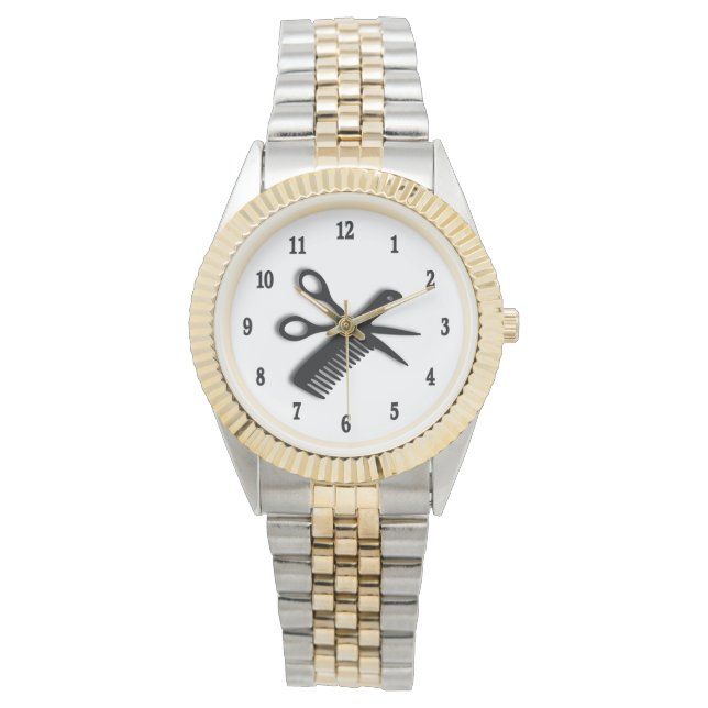 Beautician Design Armbanduhr (Vorderseite)