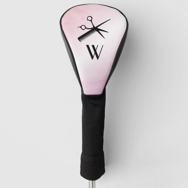 Beautician Design Pink Golf Headcover (Vorderseite)