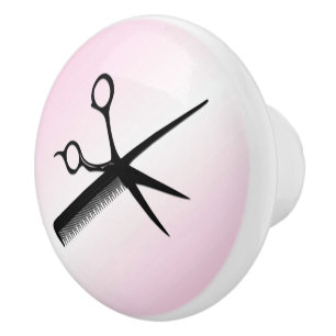 Beautician Design Pink Keramikknauf