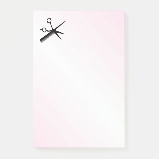 Beautician Design Pink Post-it Klebezettel (Vorderseite)