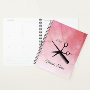 Beautician Design rosa Benutzerdefinierter Text un Planer
