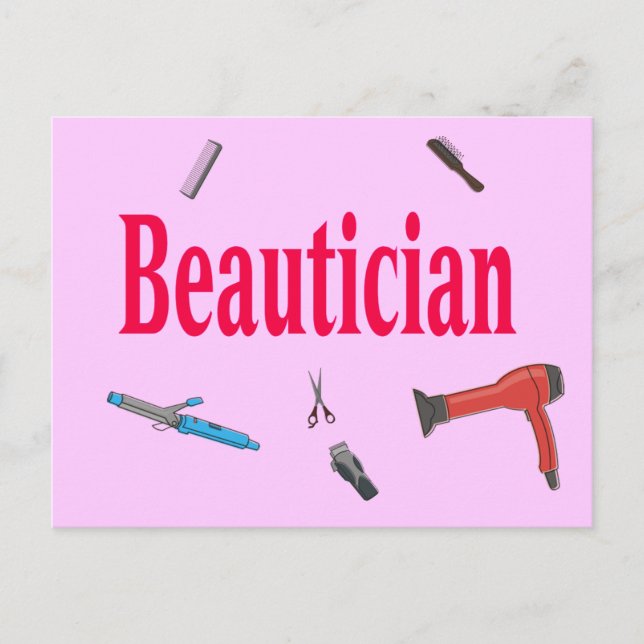 Beautician Postcard Postkarte (Vorderseite)