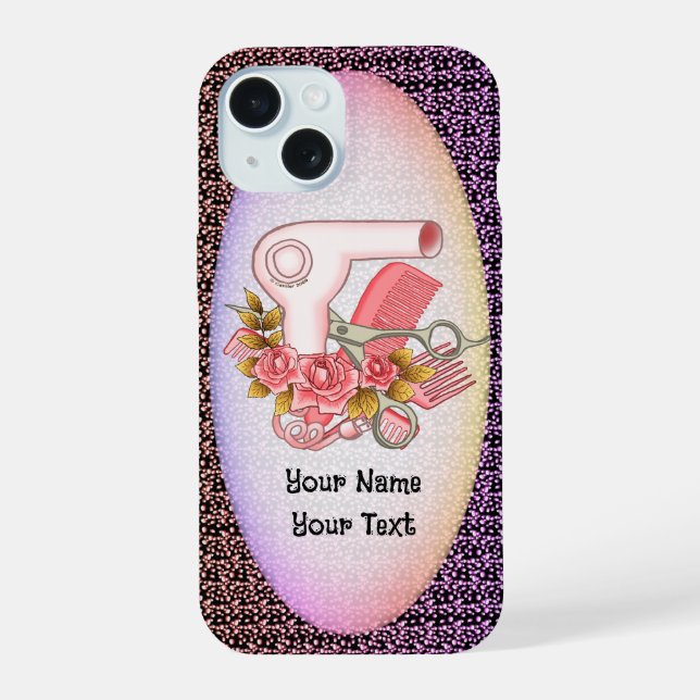 Beautician Rose Telefongehäuse iPhone 15 Hülle (Rückseite)