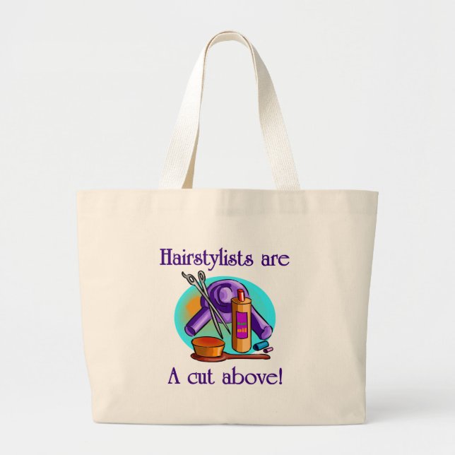 Beauticians sind ein Schnitt über Taschen-Tasche Jumbo Stoffbeutel (Vorne)