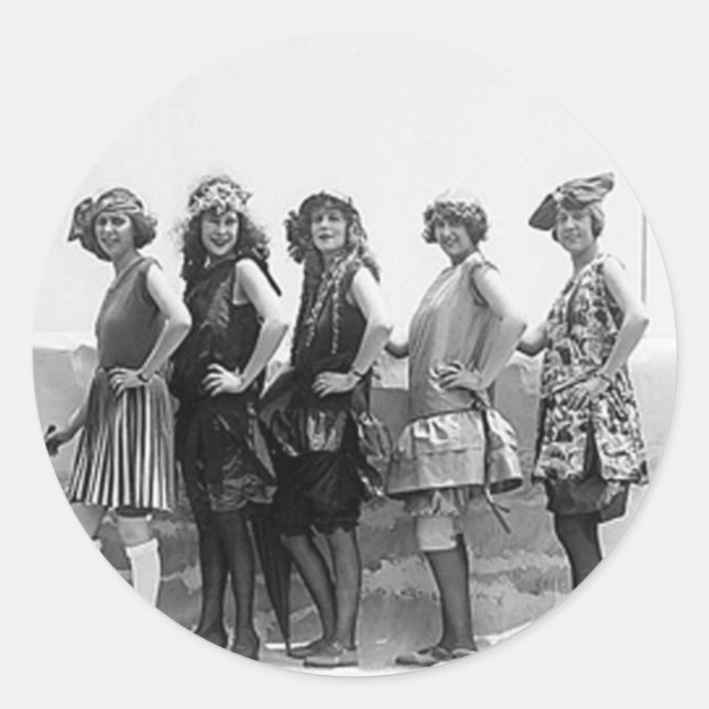 Beauties Runder Aufkleber (Vorderseite)
