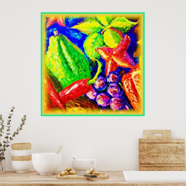 Beautifil und fruchtbare Sterne. Jetzt kaufen Poster (Küche)