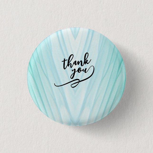 Beautiful abstract art thank you button (Vorderseite)