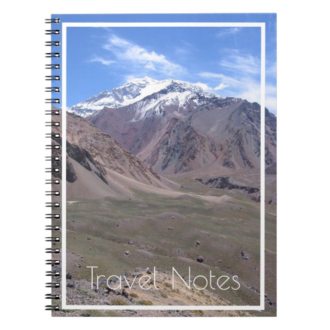 Beautiful Aconcagua National Park View, Argentinie Notizblock (Vorderseite)