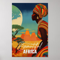 Beautiful Africa Famous Travel Place Vintag