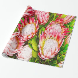 Beautiful Africa Protea Pattern Geschenkpapier