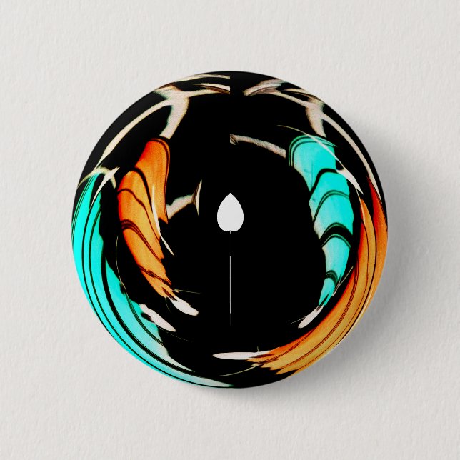Beautiful African Motif Art Print Button (Vorderseite)