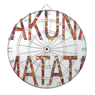 Beautiful African Vintag Colors Hakuna Matata Art Dartscheibe