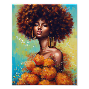Beautiful African Woman Fotodruck