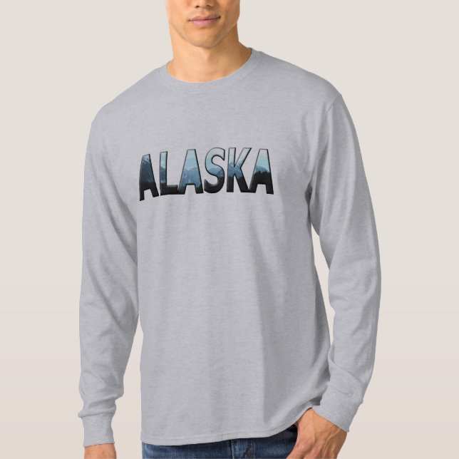 Beautiful Alaska Mens Long Sleeve T - Shirt (Vorderseite)