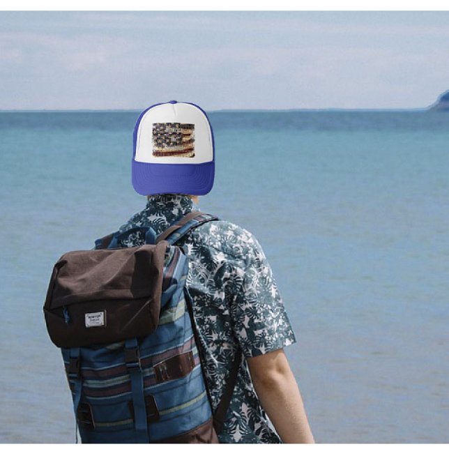 Beautiful America-WNB Patriotic Hat Truckerkappe (Beautiful America Hat)