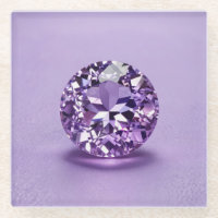 Beautiful Amethyst Square Glass Untersetzer