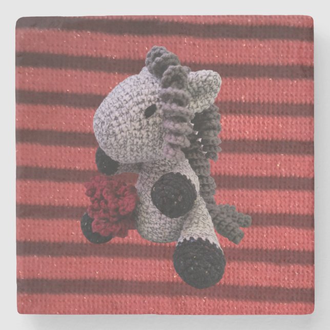Beautiful Amigurumi Crochet Horse Untersetzer (Vorderseite)
