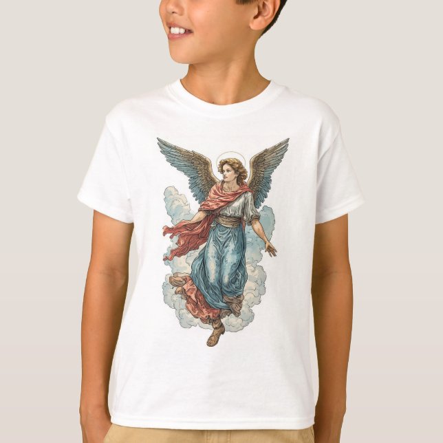Beautiful Angel Kid's Christian Tee Shirt (Vorderseite)