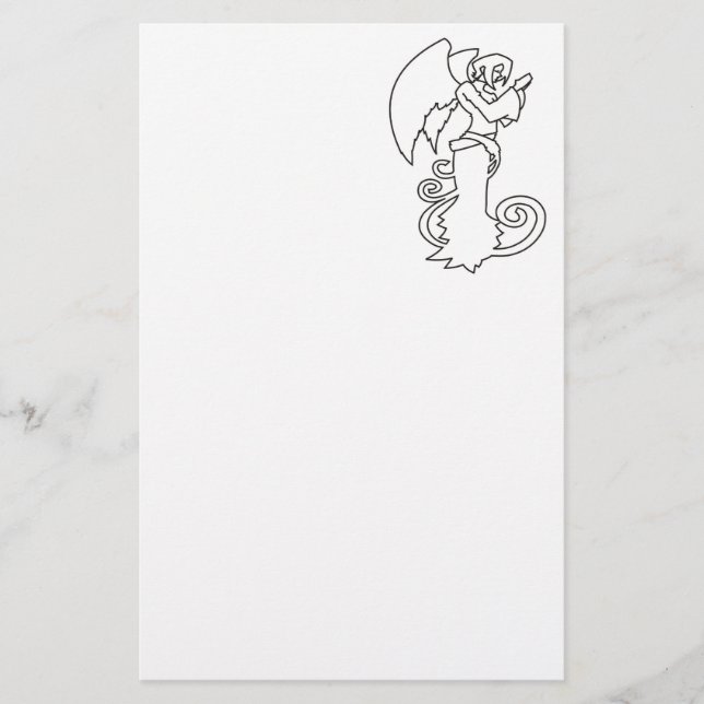 Beautiful Angel Stationary Briefpapier (Vorderseite)
