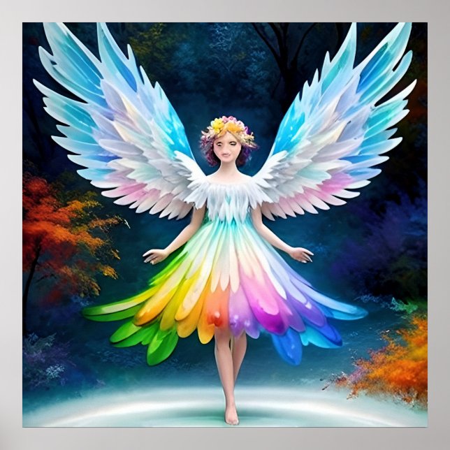Beautiful Angel Wings Art-35444 Poster (Vorne)