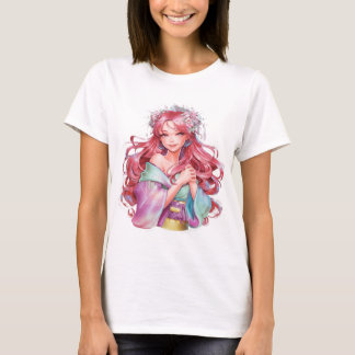 beautiful anime girl sticker T-Shirt