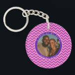 Beautiful Anniversary Gifts For Dad Stripe Pattern Schlüsselanhänger<br><div class="desc">this custom photo floral keychain highlights meaningful moments through elegant blossom accents,  delivering a sentimental accessory suited for emotional expression and thoughtful surprises.   . wedding memory gift, newlyweds, minimal keepsake, anniversary, birthday party, teacher appreciation, gifts for father, graduation gifts for him, for her, moms day gifts</div>