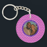 Beautiful Anniversary Gifts For Dad Stripe Pattern Schlüsselanhänger<br><div class="desc">this custom photo floral keychain highlights meaningful moments through elegant blossom accents,  delivering a sentimental accessory suited for emotional expression and thoughtful surprises.   . wedding memory gift, newlyweds, minimal keepsake, anniversary, birthday party, teacher appreciation, gifts for father, graduation gifts for him, for her, moms day gifts</div>