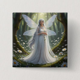 Beautiful April Diamond Fairy Button