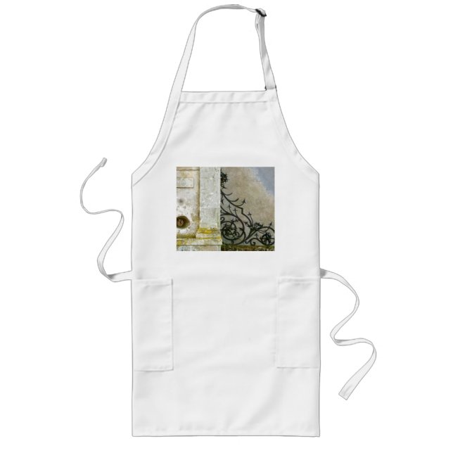 Beautiful apron with French design Lange Schürze (Vorne)
