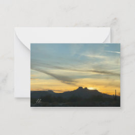 Beautiful Arizona Sunset Mitteilungskarte