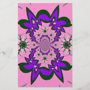 Beautiful Baby Pink Lila Shade Motif Art Briefpapier