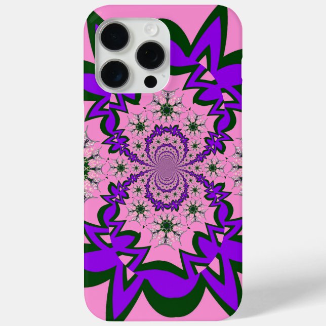 Beautiful Baby Pink Lila Shade Motif Art iPhone 15 Pro Max Hülle (Rückseite)