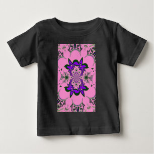 Beautiful Baby Pink Lila Shade Motif Art T-shirt