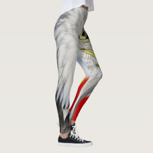 Beautiful Bald Eagle Kopf und eine amerikanische F Leggings