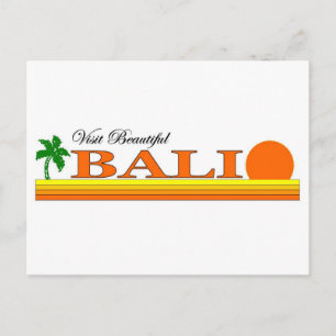 Beautiful Bali, Indonesien Postkarte