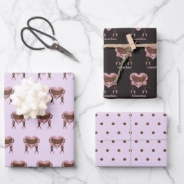 Beautiful Ballerina Dancer Custom Geschenkpapier Set