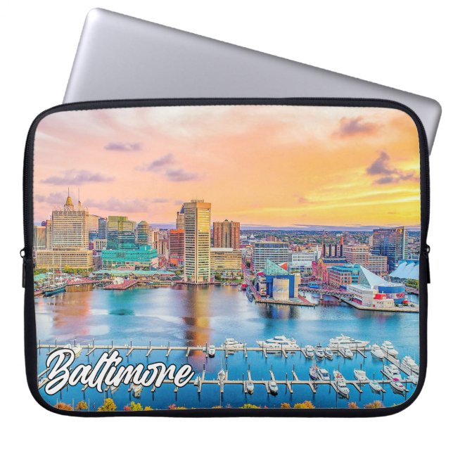 Beautiful Baltimore, Maryland, USA Laptopschutzhülle (Vorderseite)