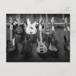 Beautiful Bass Guitar Postkarte