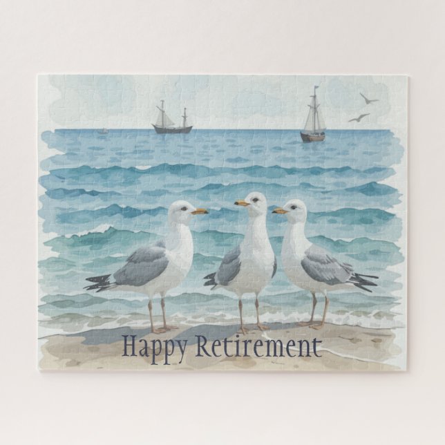 Beautiful Beach Seagulls Ocean Vacation Rente (Horizontal)