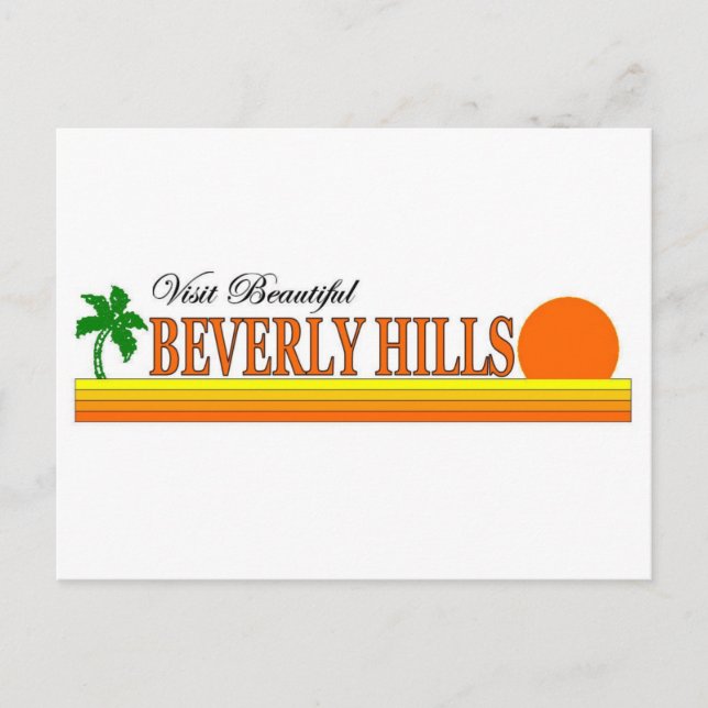 Beautiful Beverly Hills, Kalifornien Postkarte (Vorderseite)