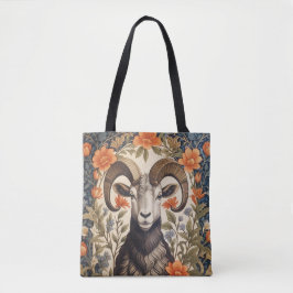 Beautiful Bighorn Sheep William Morris Inspired Tasche